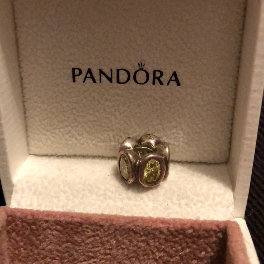 Green Pandora Charm